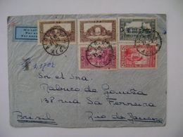 ARGELIA / ALGERIE - LETTER SENT FROM ALGER TO RIO DE JANEIRO IN 1938 IN THE STATE - Brieven En Documenten