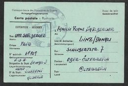 1945 CORRESPONDANCE PRISONNIERS DE GUERRE - KRIEGSGEFANGENENPOST - BOGHAR, ALGERIE A LINZ, AUTRICHE - ÖSTERREICH - Cartas & Documentos