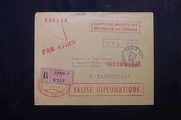 AFARS ET ISSAS - Enveloppe Militaire De Djibouti Pour La France ( Recommandé)  Par Valise Diplomatique En 1970 - L 63438 - Lettres & Documents