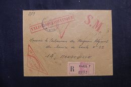 AFARS ET ISSAS - Enveloppe Militaire De Djibouti Pour La France ( Recommandé)  Par Valise Diplomatique En 1969 - L 63440 - Briefe U. Dokumente