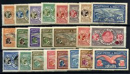 San Pedro Y Miquelón Nº 78/90, 105/6, 107/8, 110/11, 112, 114/15, 116. Año 1909/28 - Used Stamps