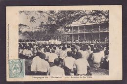 CPA Océanie Campagne Du Kersaint Annexion Des Iles Wallis Circulé - Wallis En Futuna