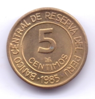 PERU 1985: 5 Centimos, KM 292 - Peru