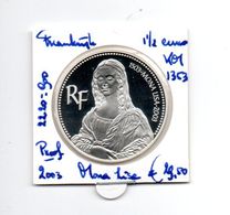 FRANKRIJK 1 1/2 EURO 2003 ZILVER PROOF MONA LISA - Andere & Zonder Classificatie