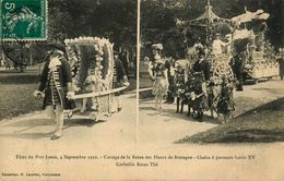 Port Louis * Fêtes Du 4 Septembre 1910 * Cortège De La Reine Des Fleurs De Bretagne * Chaise à Porteurs - Port Louis