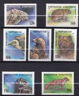 KIRGHIZISTAN 1995     Animaux Du Kirghizistan     Ours, Rapaces, Panthère, Marmotte, Loup        (7-7v.)MNH - Kirgisistan