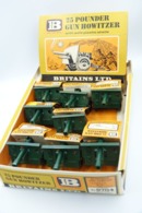 Britains Ltd, Deetail : 25 Pdr GUN HOWITZER X8 Original DEALERS BOX/ DISPLAY And Shells, Made In England, RARE COLLECTOR - Britains