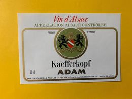 15079  -  Alsace Kaefferkopf Adam - Autres & Non Classés