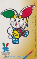 TC JAPON / 110-016 - JO NAGANO - CULTURAL PROGRAMME DRUM Music - PARALYMPIC OLYMPIC GAMES  JAPAN Pc Sport / Lapin Rabbit - Olympische Spiele