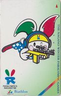 TC JAPON / 110-016 - JO NAGANO - BIATHLON / TIR SHOOTING - PARALYMPIC OLYMPIC GAMES  JAPAN Pc Sport / Lapin Rabbit - Olympische Spiele