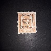 FB1416 BELGIO 5 C. ARANCIONE CON SOPRASTAMPA "X" - Unused Stamps