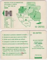 90/ Gabon; P16. Green Map, 50 Ut., SC7, No CN - Gabun