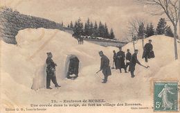 Les Rousses          39      Une Corvée Dans La Neige Du Fort         ( Voir Scan) - Other & Unclassified