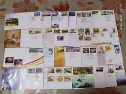 India 2015 Year Pack Of 30 FDCs On Mahatma Gandhi Joints Issue Space Wildlife Animals Military - Años Completos