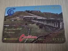 ST KITTS & NEVIS   GPT CARD $10,-   3CSKA     NO STK-3A    BRIMSTONE HILL    Fine Used Card  **2327** - Saint Kitts & Nevis