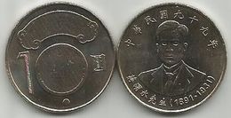 Taiwan 10 New Dollars 2010. UNC Y#573 - Taiwán