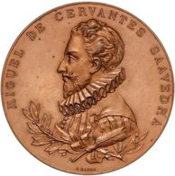 ESPAÑA. MEDALLA CONMEMORATIVA III CENTENARIO DE LA PUBLICACIÓN DEL QUIJOTE. 1.905. ESPAGNE. SPAIN MEDAL - Professionnels/De Société