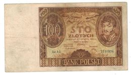 Poland , 100 Zlot. 1932,  F/VF. - Polen