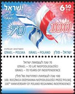 2018	Israel	2654Tab	Joint Issue Of Israel And Poland - Ungebraucht (mit Tabs)