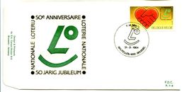 14184025 BE 19840331 Bx; Loterie Nationale; Fdc Cob2128 - 1981-1990