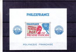 Polynesie Française - BF 6 ** - Timbres Sur Timbres - Expo Philexfrance - Blocchi & Foglietti