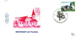 14184048 Be 19840623 Montigny-le-Tilleul; Eglise St-Martin; Fdc Cob2140 - 1981-1990