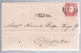 Portugal, 1870/6, Figueira-Porto - Covers & Documents