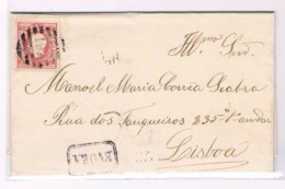 Portugal, 1870/6, Évora-Lisboa - Covers & Documents