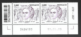 Monaco 2020 - Yv N° 3236 ** - 250 ème Anniversaire De La Naissance De Ludwig Van Beethoven - Unused Stamps