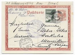 AUTRICHE - 1933 - CARTE ENTIER ILLUSTREE (BILDPOSTKARTE) VOL SPECIAL PLANEUR (SEGELFLUG) WIEN ZÜRICH / WIPA SEZESSION - Other & Unclassified