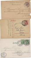 LOT DE 5 CARTES -ENTIERS ET LETTRE PERIODE  OCCUPATION 1878 A 1942 - - Autres & Non Classés