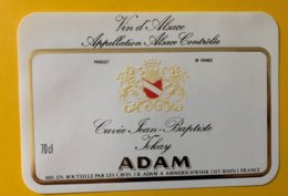 15112 - Alsace Tokay Cuvée Jean-Baptiste  Adam - Autres & Non Classés