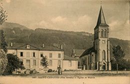 St Cergues * église Et Mairie Du Village * Hôtel De Ville - Saint-Cergues