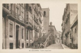 ALICANTE - Calle Jorge Juan.  (Ed. L. Roisin  Nº43) Carte Postale - Alicante