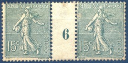 France N°130 Paire Millésime 6 - Neuf* - (F058) - Millésime