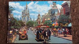 CPM WALT DISNEY WORD MAIN STREET U S A 1989 ATTELAGE AUTO VOITURE - Disneyworld