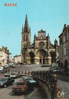 BAZAS. - Place De La Cathédrale St Jean. Carte RARE - Bazas