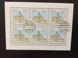 Tchequie 2017 Feuillet Oblitéré De 6 Timbres Europa Le Chateau De Frydlant / Castle - Usados