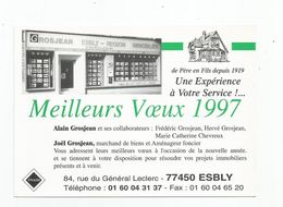 77 Esbly Agence Immobilière Grosjean 84 Rue Général Leclerc Carte Pub - Esbly