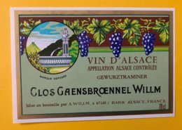 15137 - Alsace  Gewürztraminer Clos Gaensbroennel Willm - Other & Unclassified