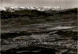 Kurhaus Hasenstrick Am Bachtel - Post Hinwil - Blick Gegen Rüti, Urner- U. Berneralpen (2337) * 31. 5. 1957 - Hinwil