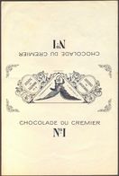 SCHWEIZ  - CHOCOLADE  DU  CREMIER  No. I  CHOCOLATE COVER - Cc 1900 - Chocolat