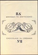 SCHWEIZ  - CHOCOLADE  DU  CREMIER  No. II  CHOCOLATE COVER - Cc 1900 - Chocolat