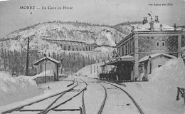 Morez         39       La Gare En Hiver     ( Voir Scan) - Morez