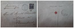 O) 1903 PHILIPPINES - MANILA  P.I. - US OCCUPATION, E.S IN  LACRE - SEALING WAX, ULYSSES GRANT 5c, ENRIQUE SPITZ, TO REM - Filipinas