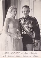 MONACO,19 AVRIL 1956,MARIAGE DU PRINCE ET DE LA PRINCESSE GRACE,CARTE PHOTO PICEDI - Monte-Carlo