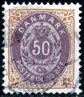 Denmark,1897,50 Ore,perf:12 3/4,used,as Scan - Used Stamps