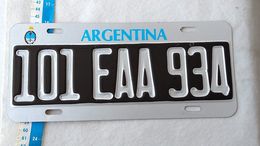 Argentine Vintage Trailer License Plate Brevet De Trailer  #14 - Number Plates