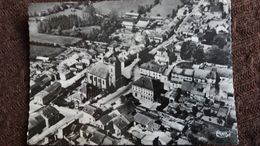 CPSM DOULAINCOURT HTE MARNE VUE AERIENNE SUR LE CENTRE DU VILLAGE L EGLISE ET LA MAIRIE ED CIM - Doulaincourt