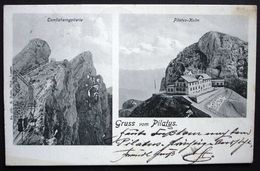 Gruss Vom PILATUS Tomlishorngallerie Pilatus-Kulm Gel. 1904 N. Göschenen - Autres & Non Classés